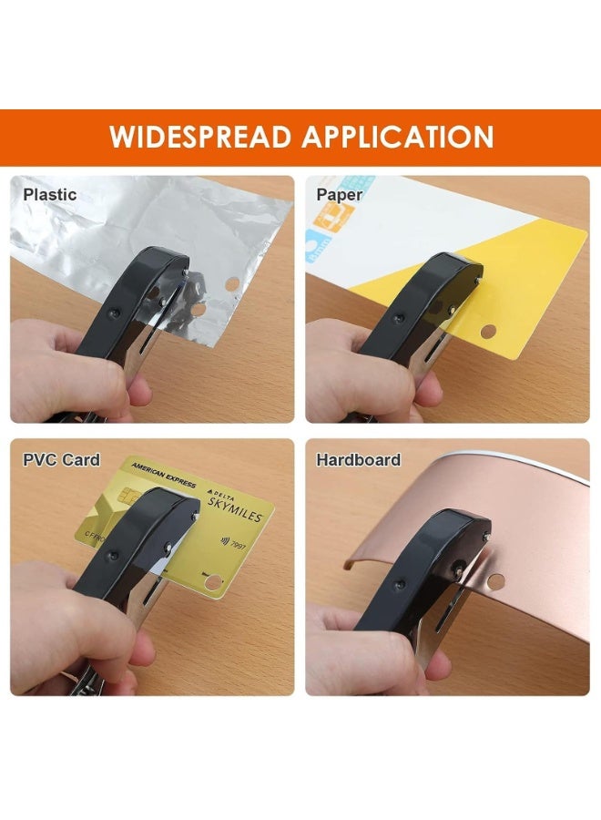 ثقب ورقي ثقيل 8 مم، ثقب ورقي ثقيل، محمول باليد للبطاقات والعلامات والبلاستيك والكرتون - Image 4